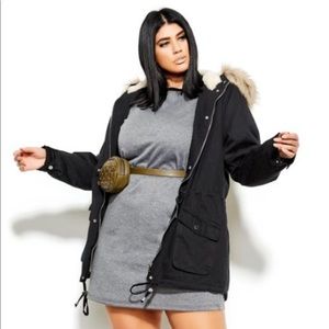 Parka Explorer- black jacket New with tags.